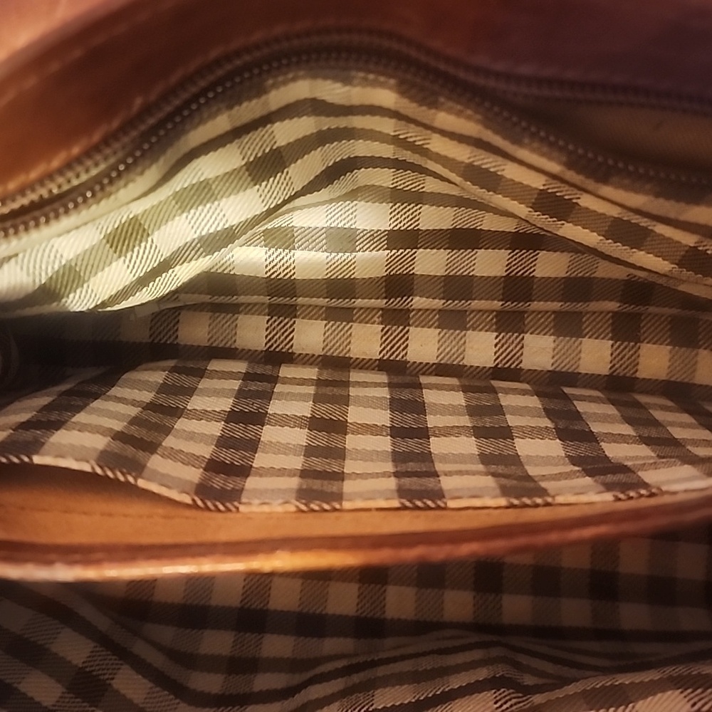 🙀 FLORENCE, ITALY Chiarugi Brown Leather Crossbody Bag 😽 - Picture 6 of 9